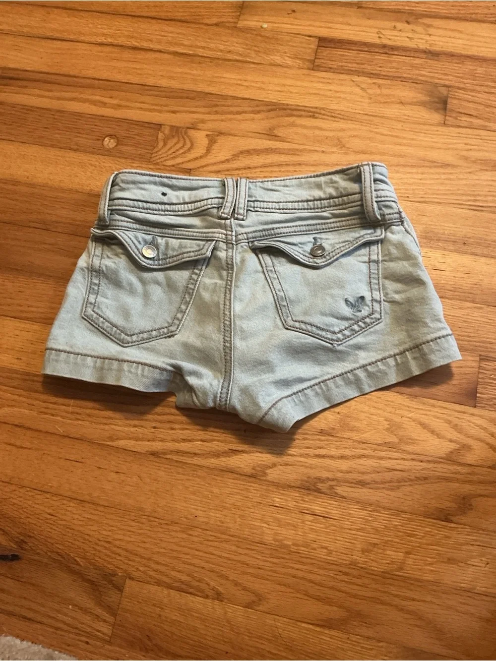 American Eagle Outfitters Light Denim Kids Shorts with Flap Pocket